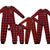 Plaid Printed Christmas Parent-child Homewear Clothes Pajamas