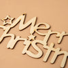 Merry Wooden Sign Christmas Tree Decorations