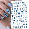 Christmas Tree Moose Cartoon Nail Art Adhesive Backing Stickers