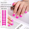 French Gel Nail Art UV Nail Applique Semi-cured Full Sticker