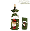 Wine Bottle Cover Merry Christmas Decorations