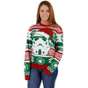 Santa Printed Christmas Clothes Women&#39;s Pullover Sweater Couple Wear