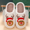 Christmas Home Slippers Indoor Soft Bottom Mute Warm