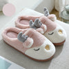 Christmas Shoes Winter Home Slippers Elk Plush Bedroom Slipper House Shoes For Women Men