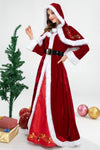 Christmas Costume Queen Long Dress Couple Clothes