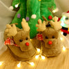 Cute Couple Christmas Elk Slippers