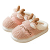 Christmas Shoes Winter Home Slippers Elk Soft Cozy Bedroom Slipper Slip On House Shoes