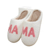 MAMA Christmas Gift Plush Cotton Slippers