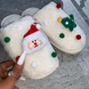 Christmas Slippers Warm Slipper Bag Flat Overall