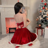 Women&#39;s Fashion Christmas Clothes Red Tube Top Dress