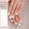 French Gel Nail Art UV Nail Applique Semi-cured Full Sticker