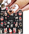 5D Nail Art Sticker Christmas Relief