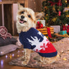 Pet Clothes Sweater Bones Striped Turtleneck Christmas Snowflake