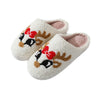 Christmas Deer Slippers Women&#39;s Home Indoor Non-slip