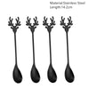 Merry Christmas Spoons Xmas Party Tableware Ornaments Christmas Decorations