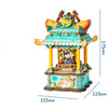 Handmade Merry-go-round Music Box Wooden Puzzle Toys