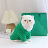 Dog V Green Terry Cloth Christmas Clothes