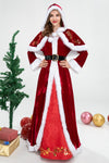 Christmas Costume Queen Long Dress Couple Clothes