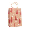 Merry Christmas Gift Bags Santa Sacks Kraft Paper