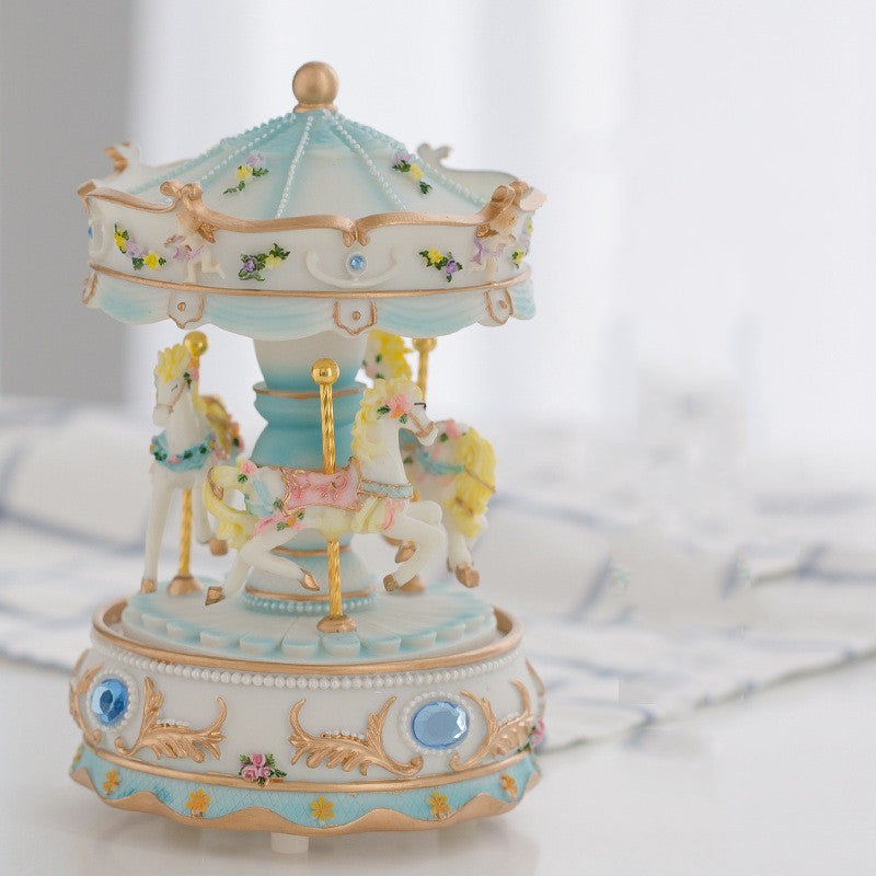 Luminous merry-go-round music box music box